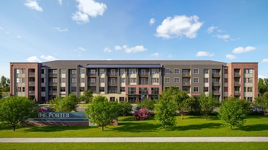 Photo of The Porter. Affordable housing located at 6101 Ross Rd Del Valle, TX 78617