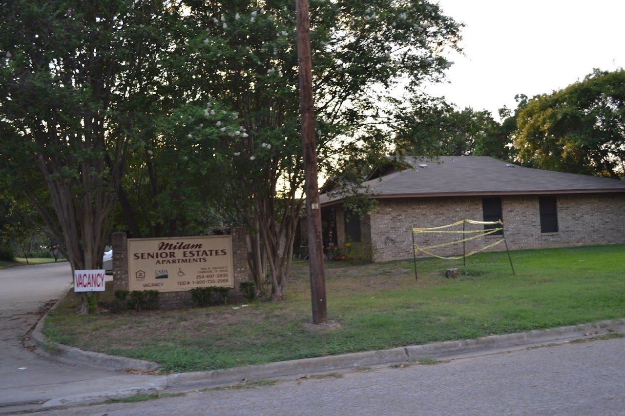 Photo of MILAM SENIOR ESTATES. Affordable housing located at 1100 N CROCKETT AVE CAMERON, TX 76520