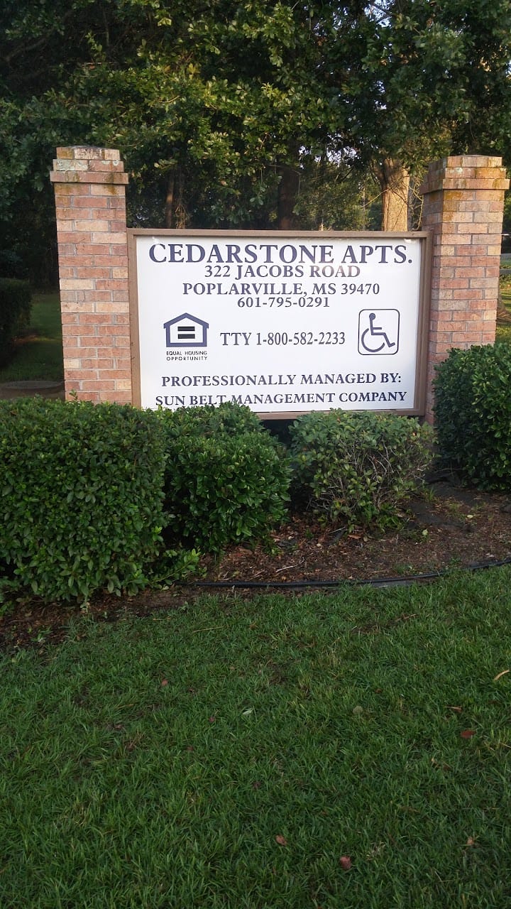 Photo of CEDARSTONE APTS at 322 JACOBS RD POPLARVILLE, MS 39470