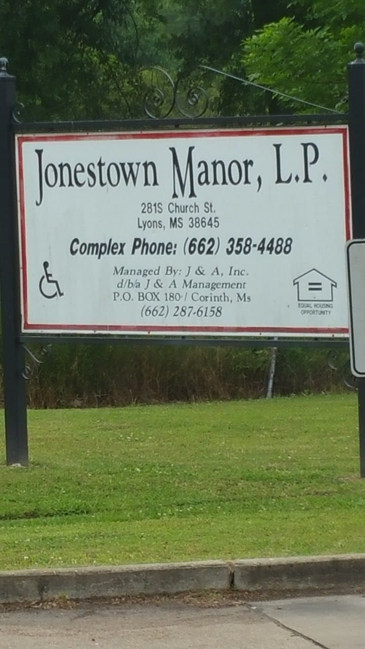 Photo of JONESTOWN MANOR at 281 S CHURCH ST JONESTOWN, MS 