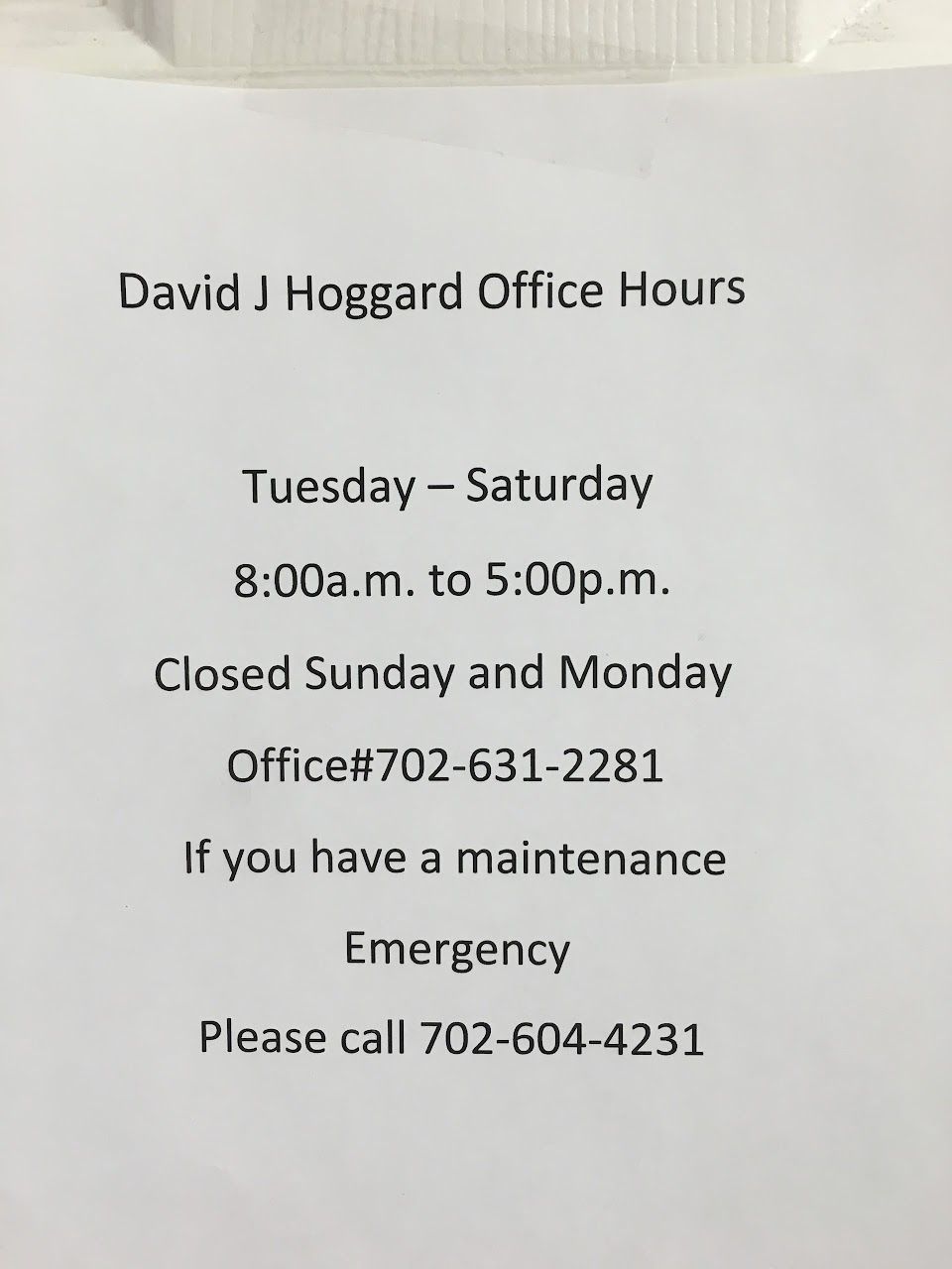 Photo of DAVID HOGGARD FAMILY COMMUNITY at 1100 W MONROE AVE LAS VEGAS, NV 89106