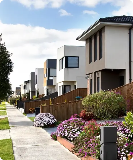 Modern townhouses