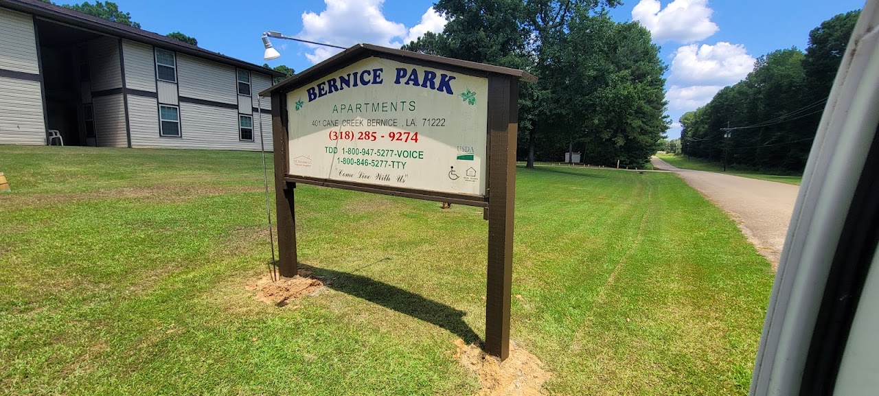 Photo of BERNICE PARK APARTMENTS. Affordable housing located at 401 CANE CREEK DRIVE BERNICE, LA 71222