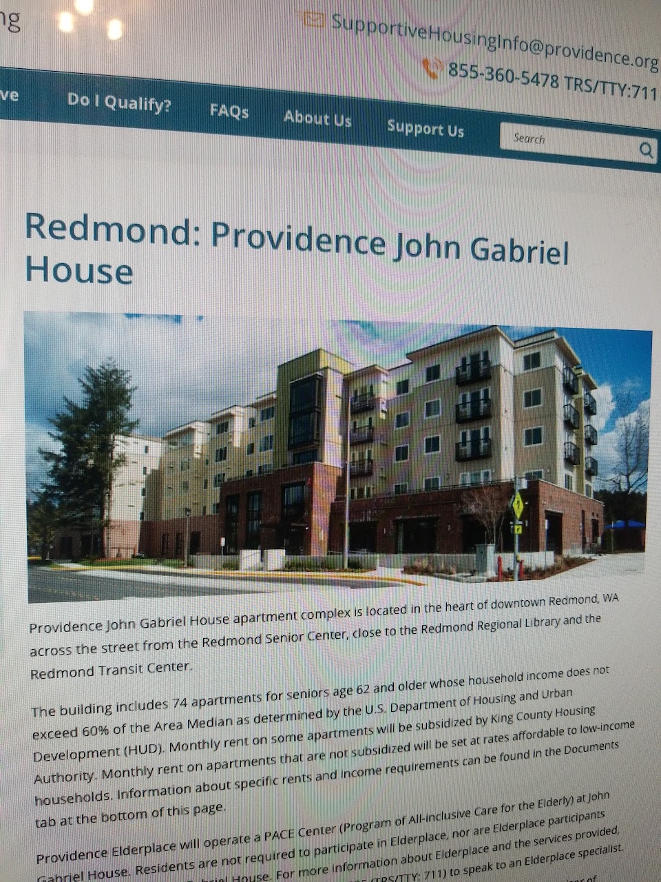 Photo of PROVIDENCE JOHN GABRIEL HOUSE. Affordable housing located at 8632 160TH AVENUE NE REDMOND, WA 98052